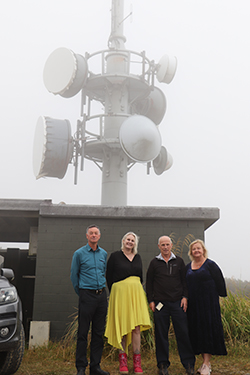 The team, from left - Tony, Natalie Grace, Ron and Justine Maddock.