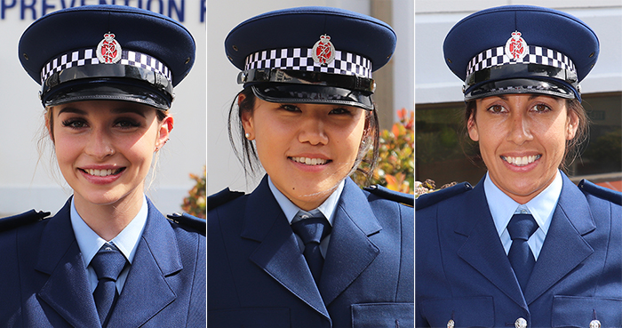 Constables Vienna Williams, Melissa Hu-Davidson and Renee Ngatai