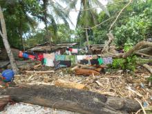 A picture of the devastation caused by the storms in the Solomon Islands