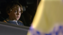 Boy watches from car in drink-drive TV ad