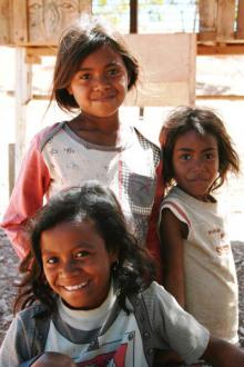 Children in Timor Leste. Women and children are often the hardest hit in areas affected by conflict