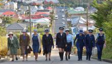 South: The long trudge up Baldwin Street, Dunedin.