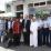 Constable Saifudin Abu (in white) with local MP Ian McKelvie, Police colleagues and members of the Muslim community including FI