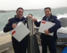 Constable Andrew Parkinson and Sergeant Cam Hunt