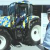 A-tractive: Inspector Paul Carpenter with National Prevention Manager, Superintendent Tusha Penny with the Police tractor