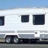 Photograph of stolen Leisure Line caravan