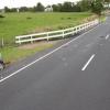 A view of yesterday's crash scene that left a motorcyclist critically injured