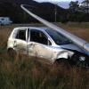 Four Hamilton offenders tried to break into a car in Raglan before crashing this Mazda