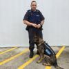 Dakota and handler Constable Stu Rota