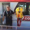 David from the Coastguard with the lifejacket 