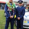 Constables Tavita Milford, left, and Sam Yerro.