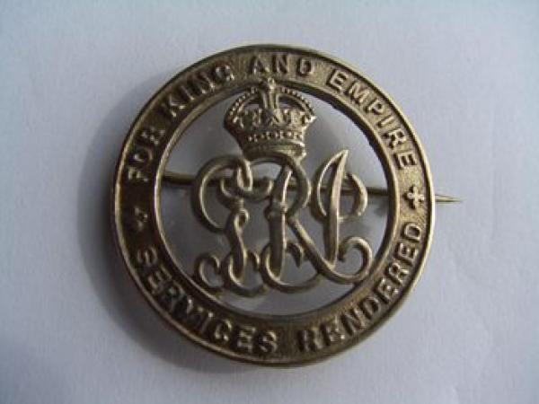 WW1 Honourable Discharge badge