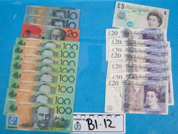 Some of the overseas currency recovered