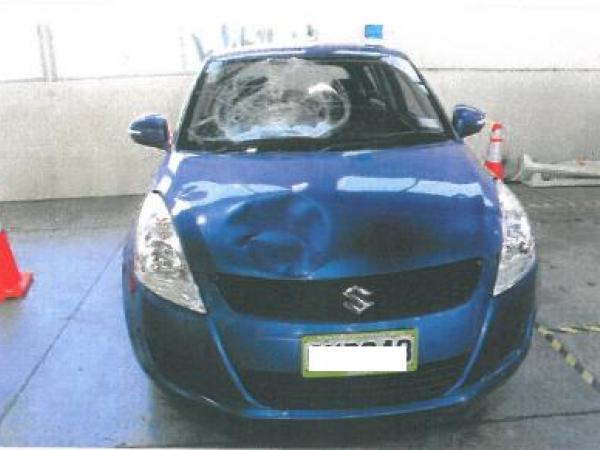 Police need to find the person hit by this car on Sunday 29 March 