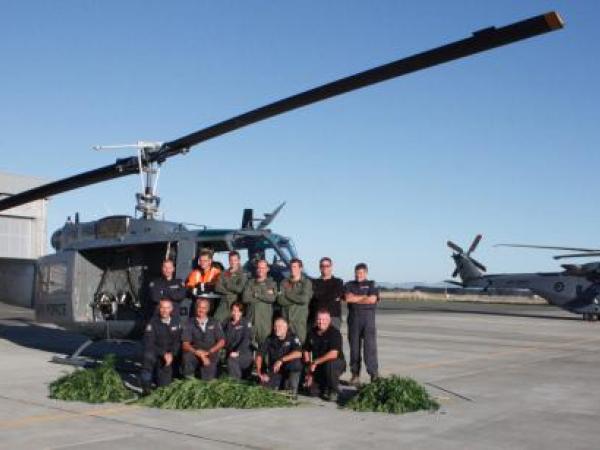 Central District Police and Air Force staff