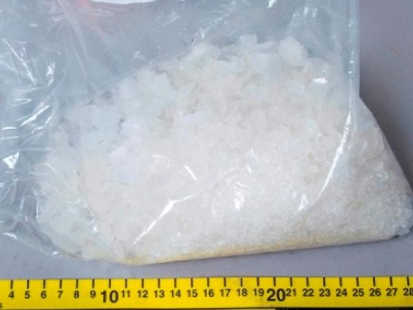 The 560 grams of meth seized