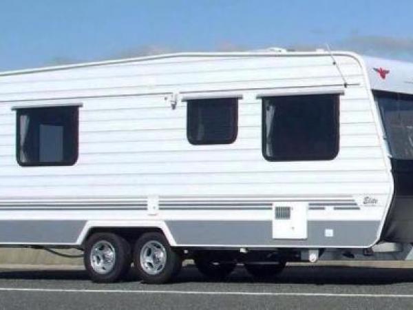 Photograph of stolen Leisure Line caravan