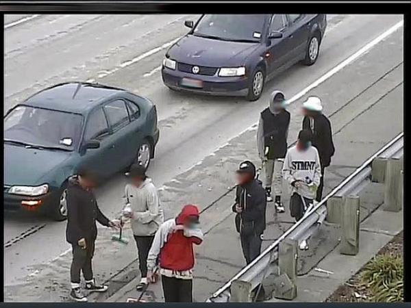 Photograph of windscreen washers in Christchurch