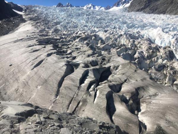 The area of Fox Glacier where the remains were found (Xavier Fournier, Mountain Guide)