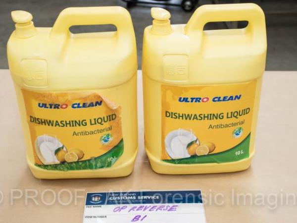 t-boc methamphetamine in dish washing liquid containers 