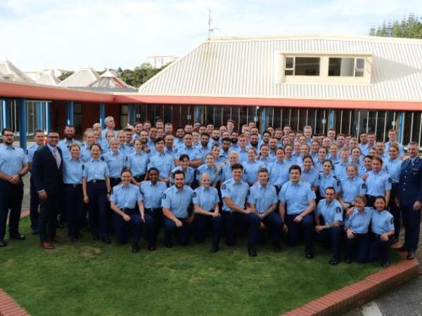 Wing 318 with Commissioner Mike Bush and Wing patron Laulu Mac Leauanae