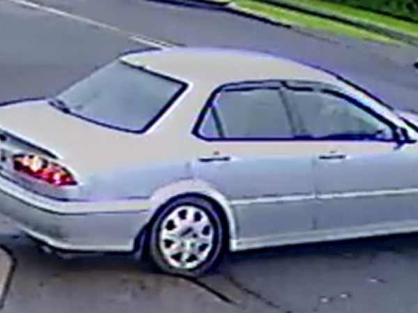 The offenders fled in this silver car