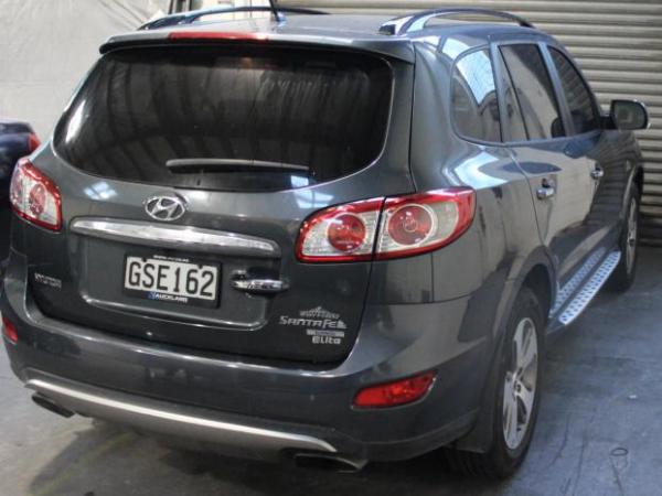 His vehicle - a grey Hyundai Santa Fe