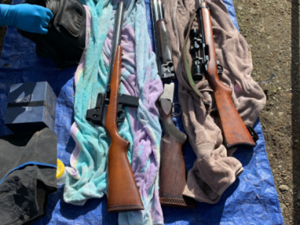 Some of the firearms recovered in Operation Nortiate