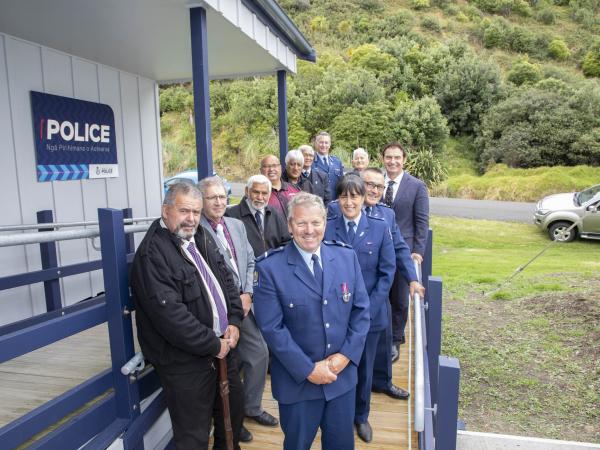 Staff and members of the local Iwi from Rongomaiwahine and Trustee representation from Kaiuku marae, who attended