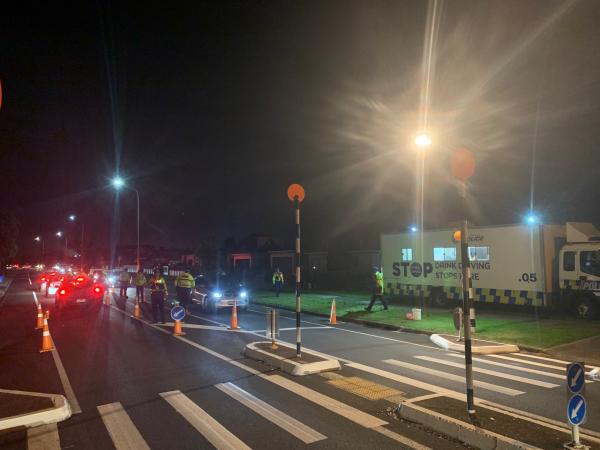 Counties Manukau Police carrying out a breath testing checkpoint this month