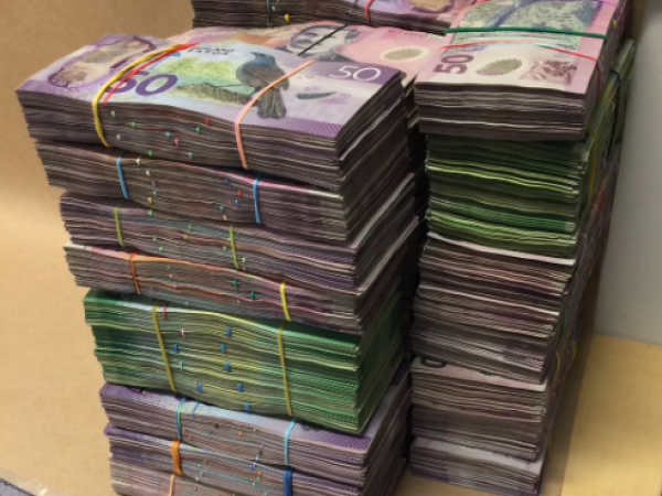 Cash located during Operation Pinyin