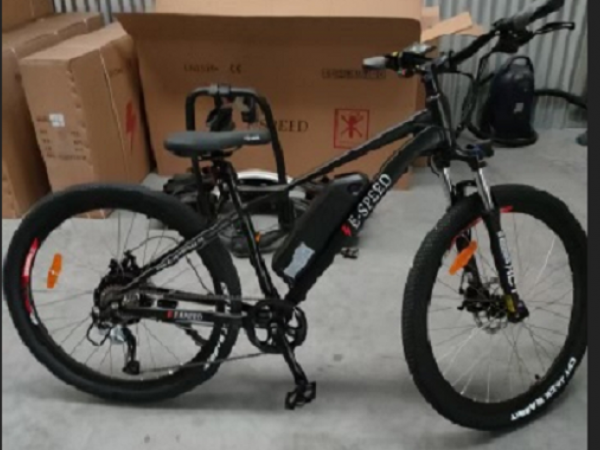 The bike of missing man Michael Yewen