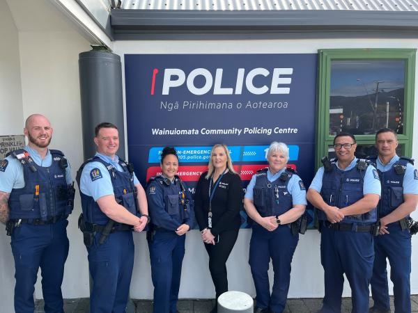 Team photo, Wainuiomata Community Police Centre