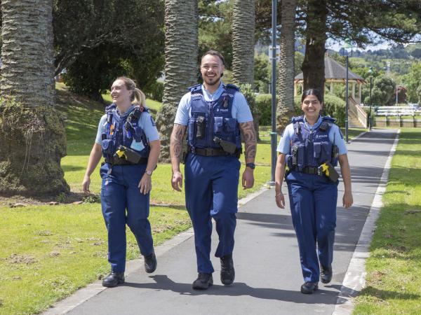 Constables Katy Trew, Ian Tichborne and Komal Kaur