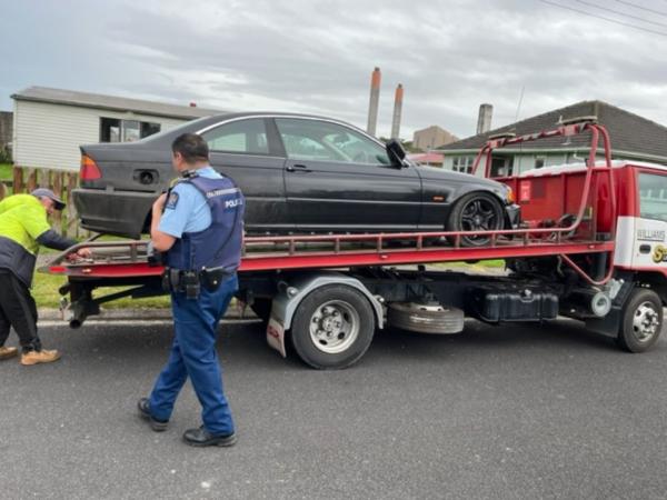 Six vehicles seized.