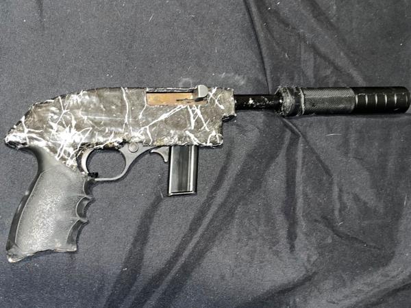 This firearm was located and seized during the search warrant