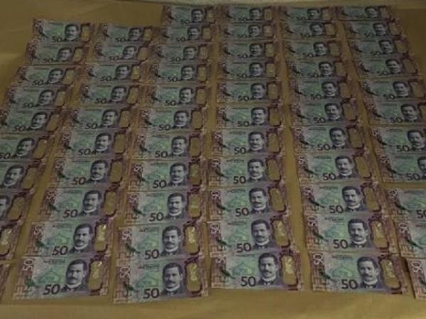 Police located more than $3000 in cash
