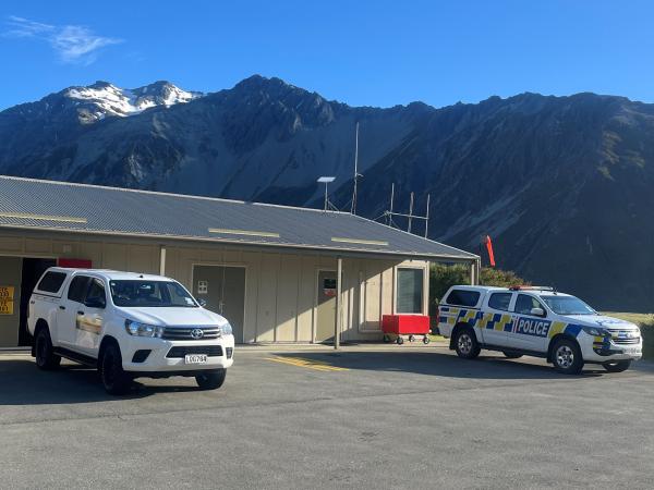 Search base at Aoraki Mount Cook 
