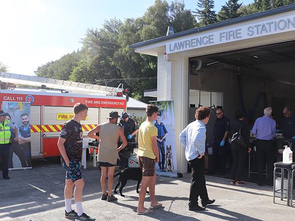 Teaming up with Fire Emergency staff for the fatigue stop barbecue brought in plenty of grateful motorists