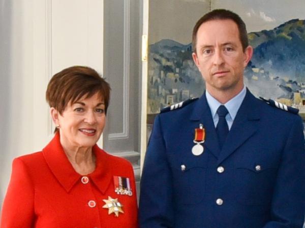 Brett with Governor-General The Right Honourable Dame Patsy Reddy.