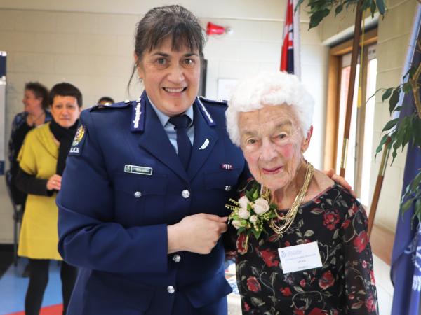 Marie with Deputy Commissioner Tania Kura.