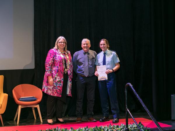 Constable Ashleigh Renata was highly recommended in the CHB Young Employee of the Year Awards