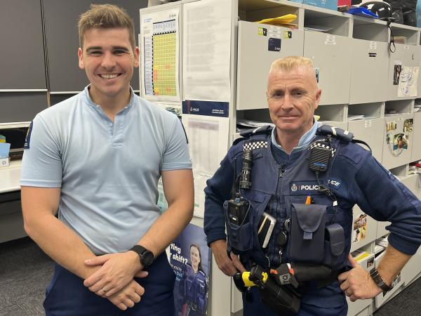 Constable Matthew Riley and Senior Constable Errol Diprose.