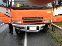 Damage to the underside of the truck