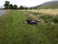 scene of crash on Gebbies Pass Road