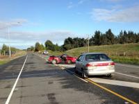 scene of crash on SH73 near Templeton