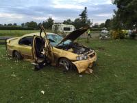 Police credit seatbelts for saving the occupants of this car from serious injuries