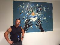 Art work in the Manukau Police Cells