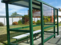 It is unclear when the shelter, similar to this one, was stolen but it has occurred between June and August.