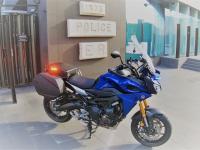 The unmarked Yamaha MT09TRAP being trialled in Canterbury
